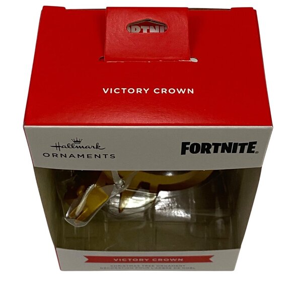 Hallmark Fortnite Victory Crown Christmas Tree Ornament 2023 Gold Tone - Picture 4 of 5
